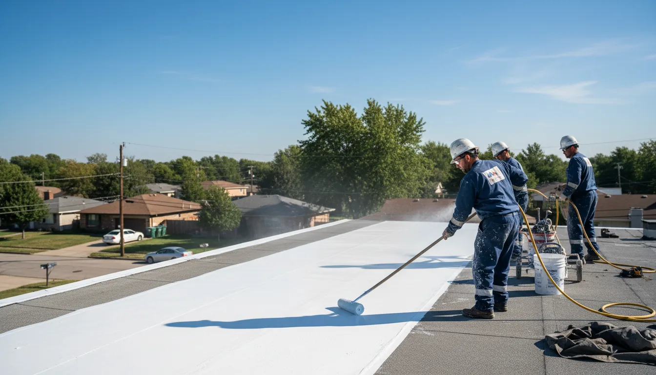 Commercial roof coating in Cherryvale, KS near me